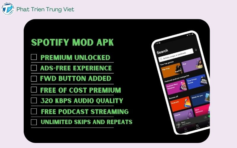 Spotify Mod Premium APK - Nguy hiểm hơn bạn nghĩ